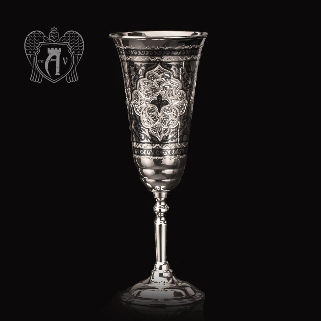 Фужер из серебра «Агата»