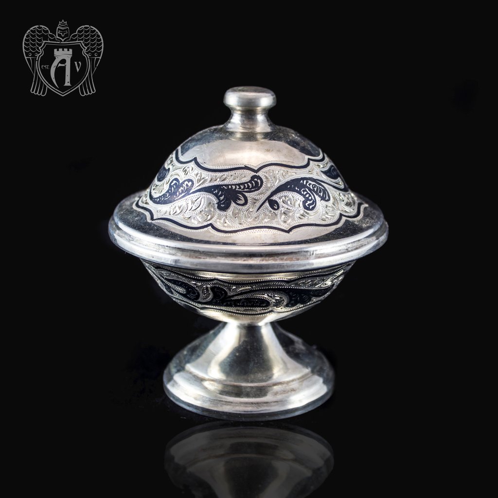 Икорница серебряная «Дар»