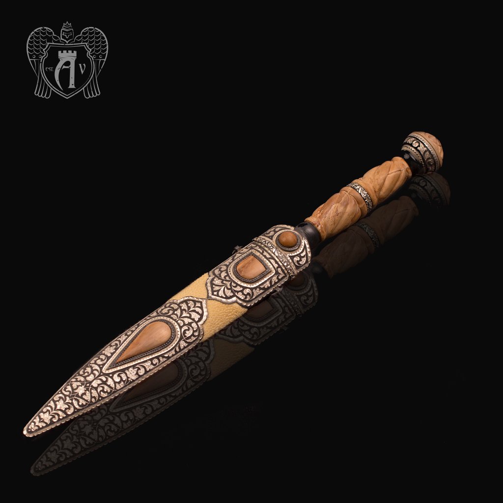 Кинжал из серебра  «Мамонт»