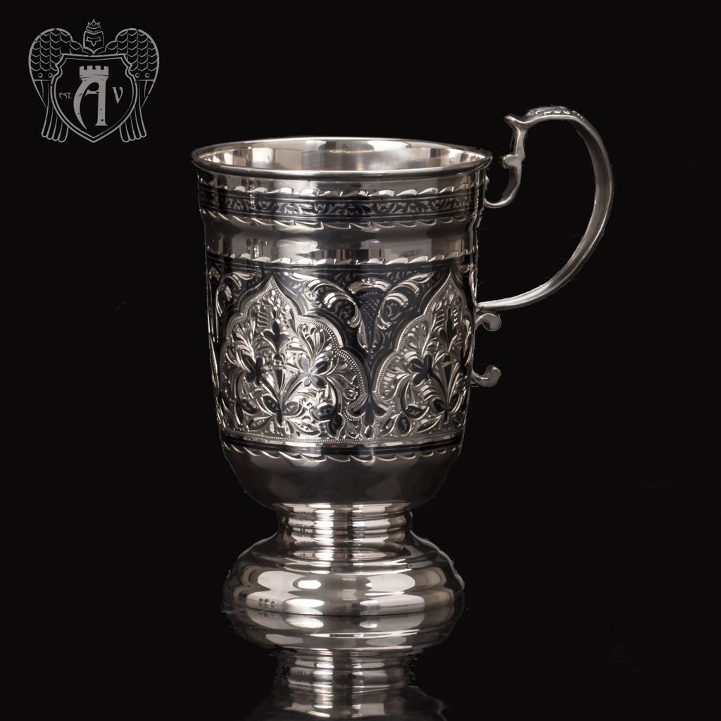 Кружка из серебра для напитков  «Торино»