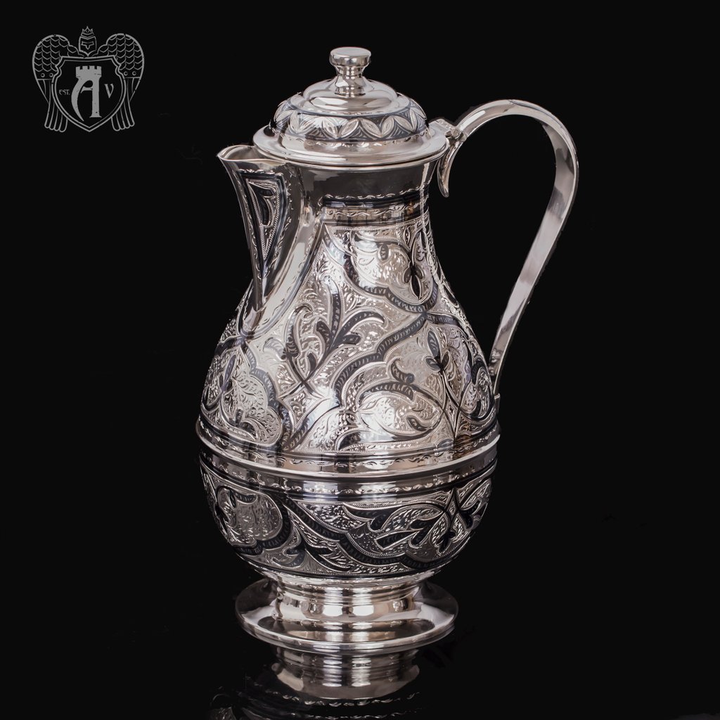 Кувшин из серебра 925 пробы  «Сказка»