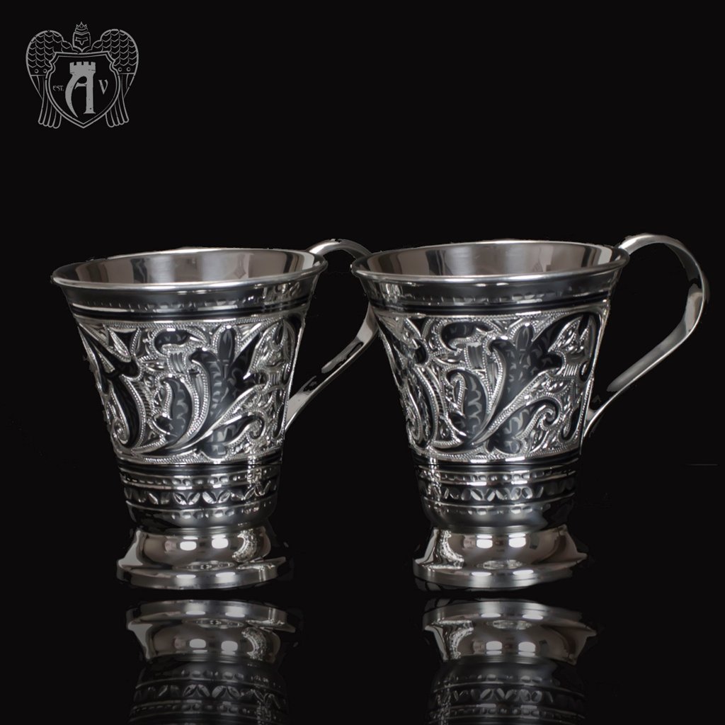 Набор серебряных кружек «Маркиза»