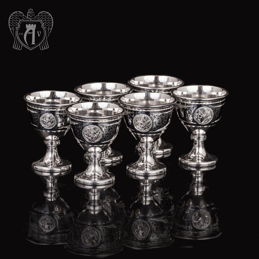 Набор серебряных рюмок «Шеридан»