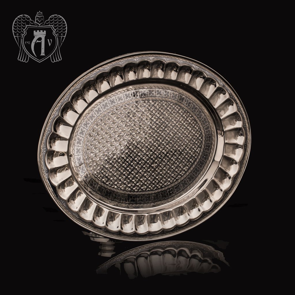 Поднос серебряный «Княжеский»