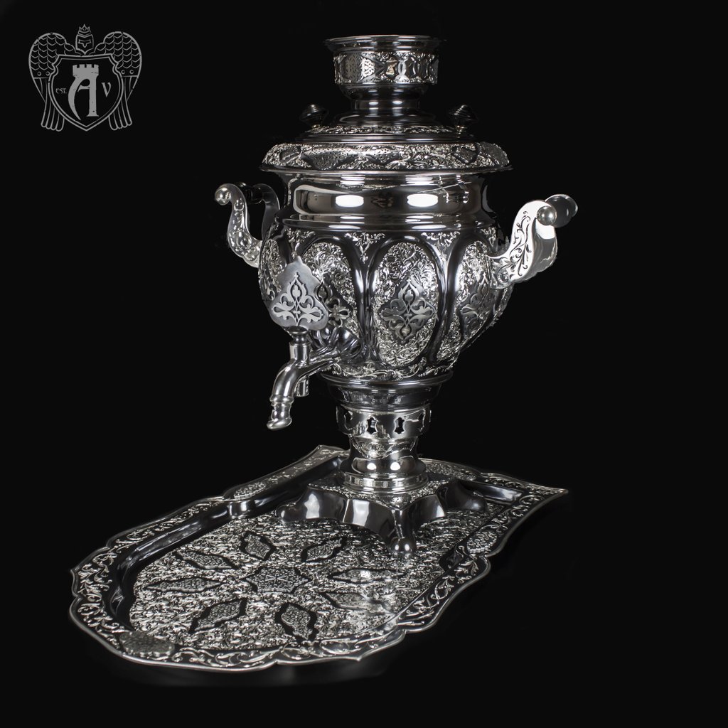 Самовар из серебра электрический «Мимесис»