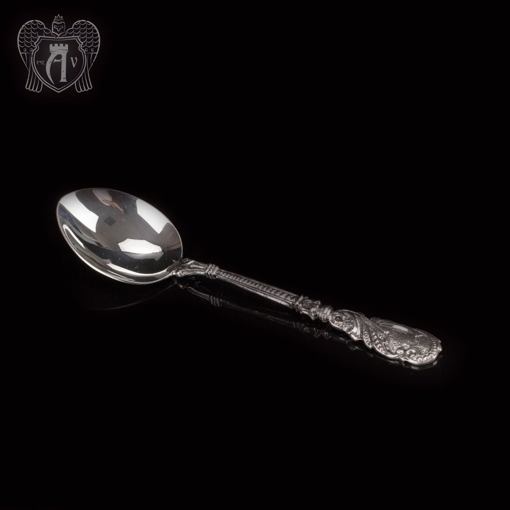 Серебряная чайная ложка  «Кружево»