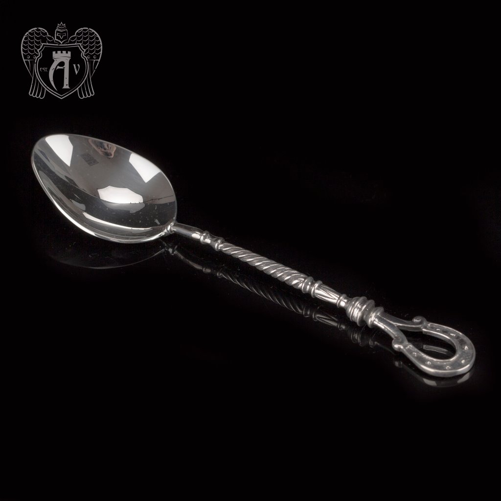 Серебряная чайная ложка  «Подкова»