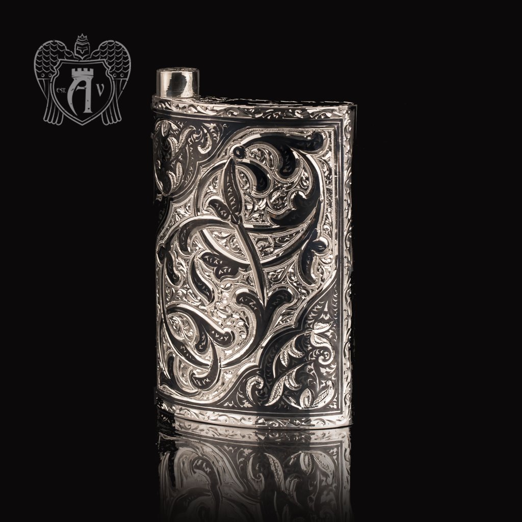 Серебряная фляжка «Гун»