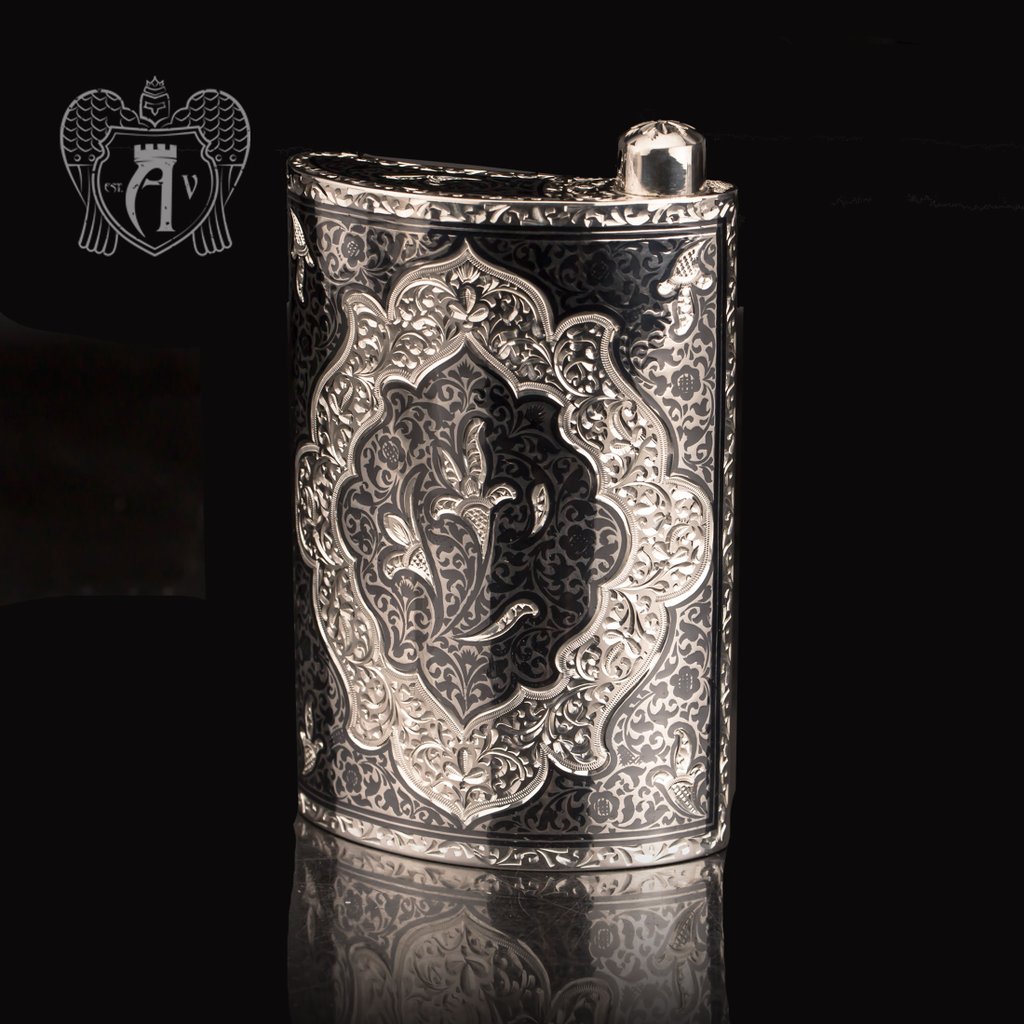 Серебряная фляжка  «Кент»