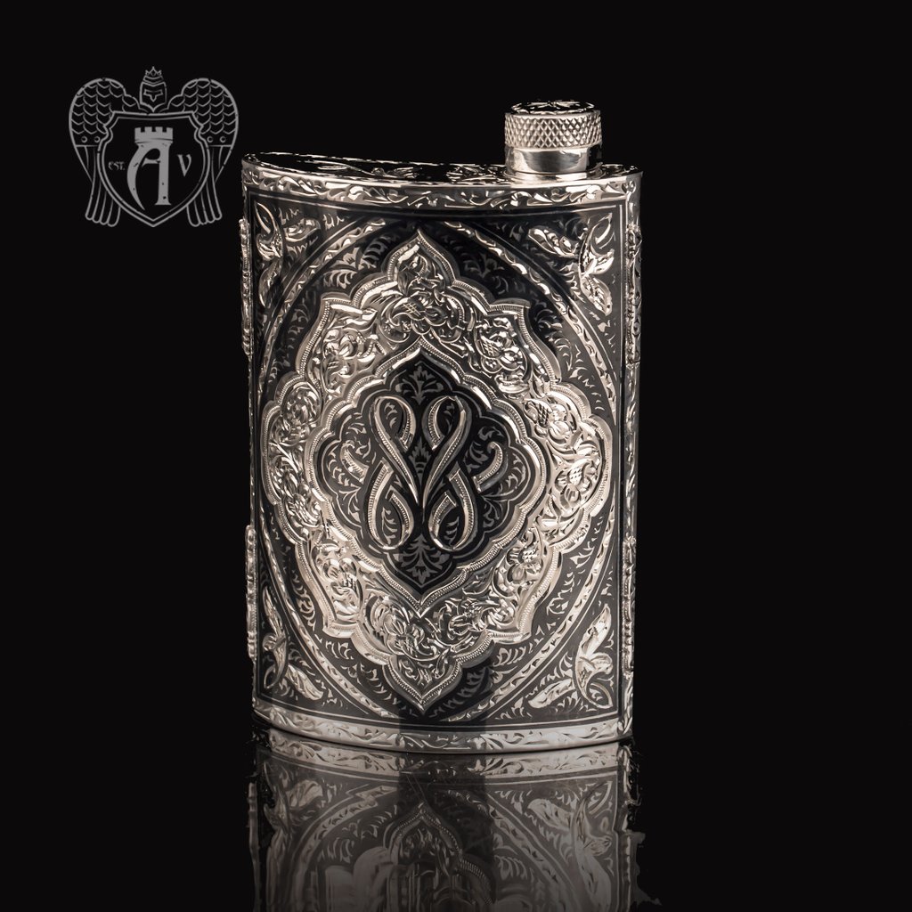 Серебряная фляжка  «Тунис»