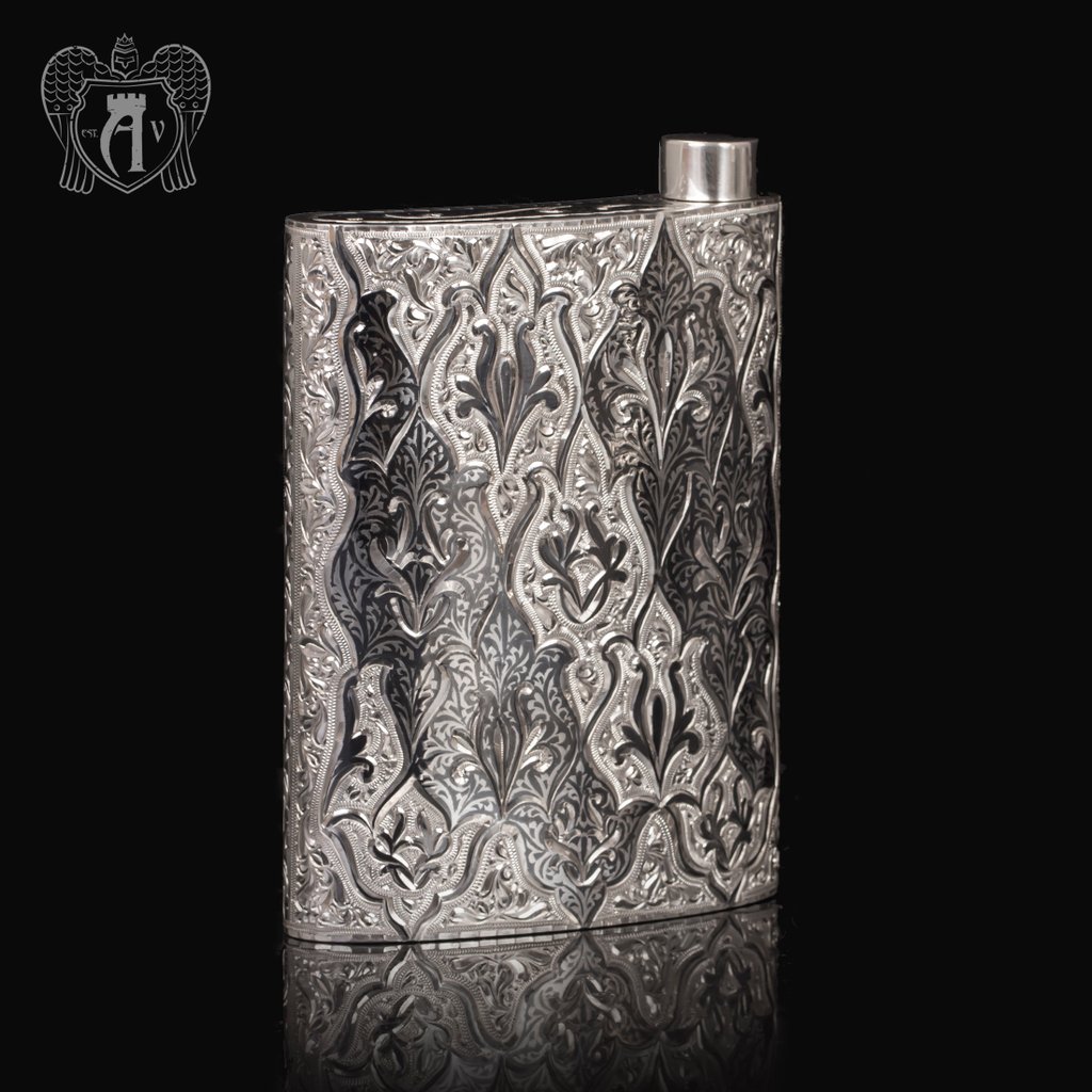 Серебряная фляжка  «Восток»