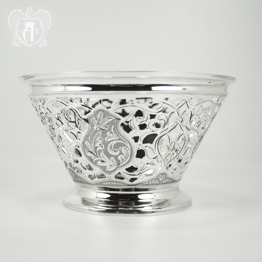 Серебряная сахарница / конфетница «Кубачи»