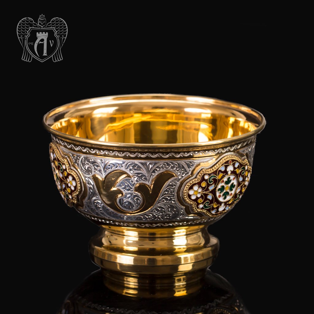 Серебряная вареньица\\сахарница «Версаль»