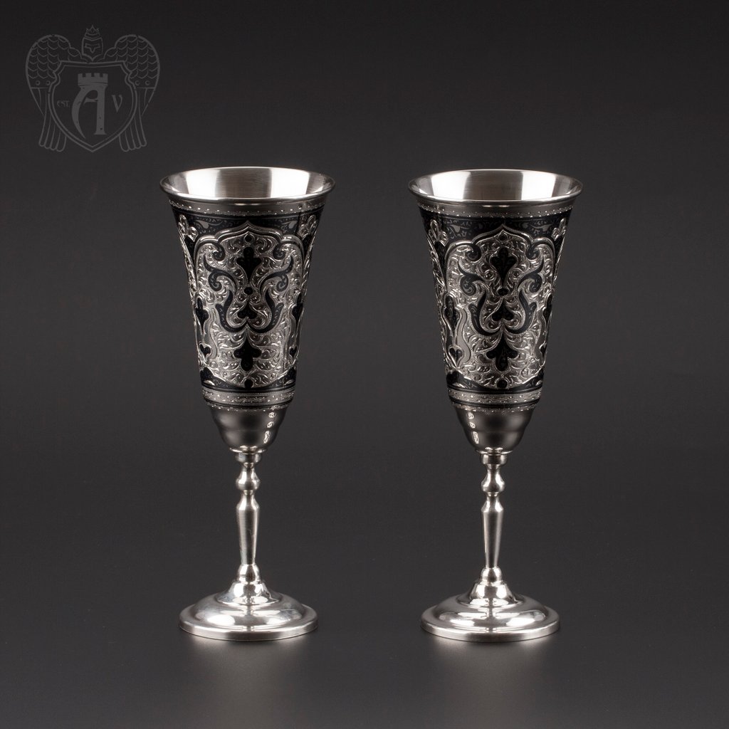 Серебряные фужеры «Мадлен»