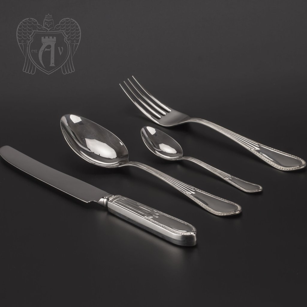 Серебряный столовый набор «Дева» 4 предмета