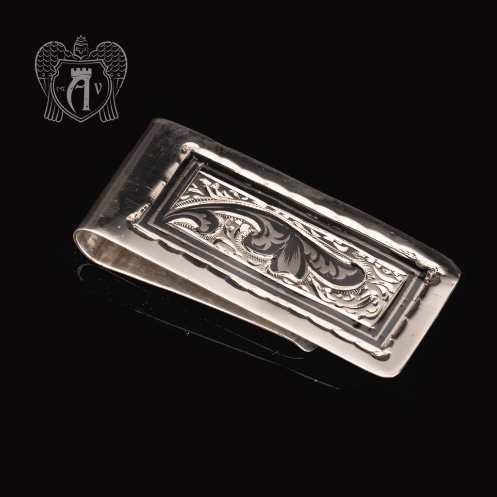 Серебряный зажим для денег «Канцлер»