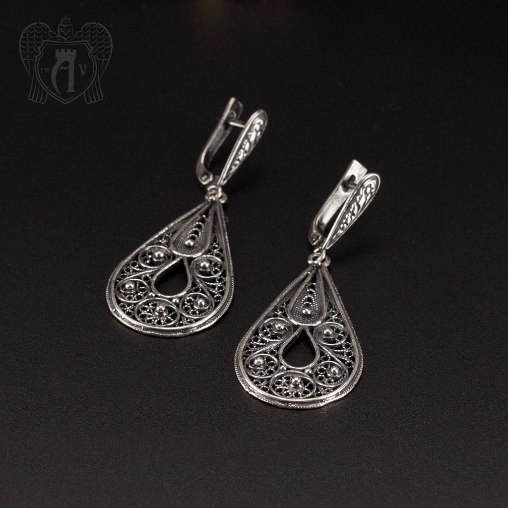 Серьги кубачинские «Далила»