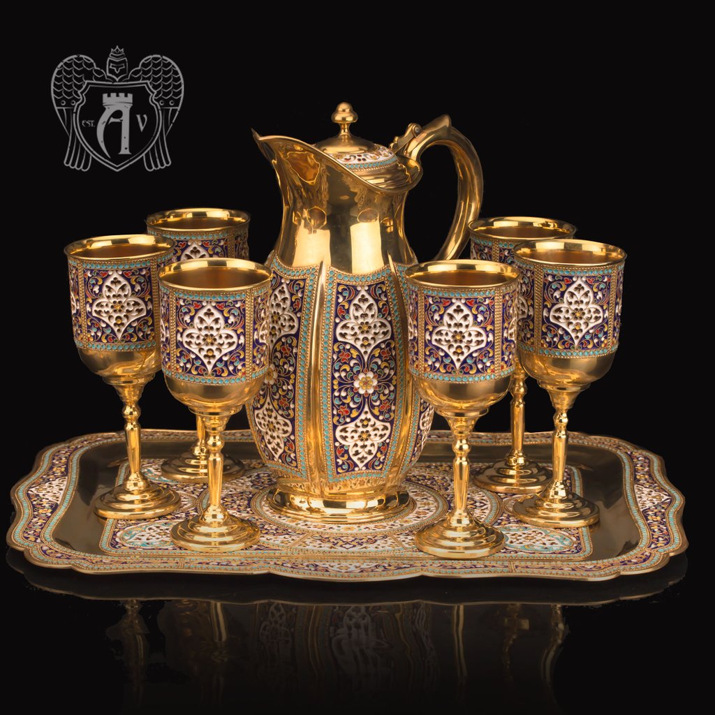 Сервиз «Авалон» с горячей эмалью и золочением 20992