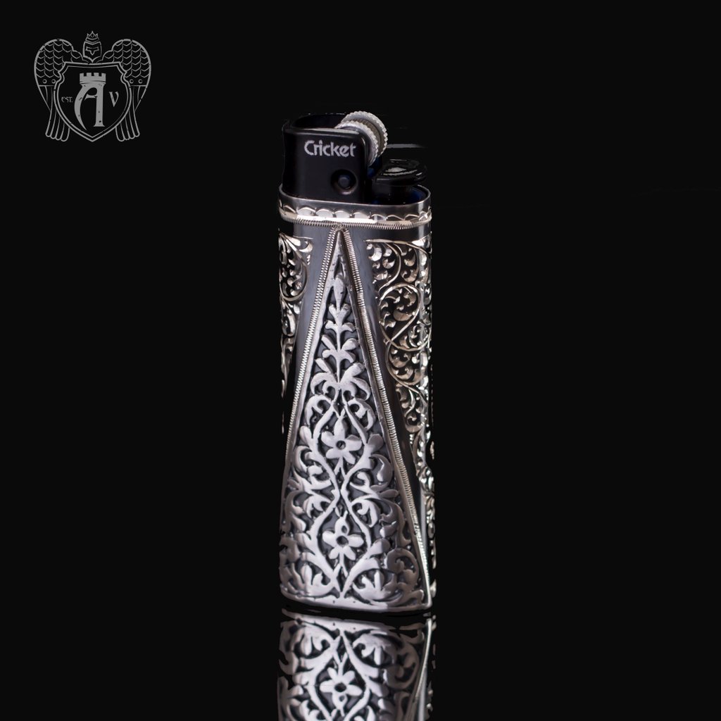 Зажигалка серебряная «Викинг»