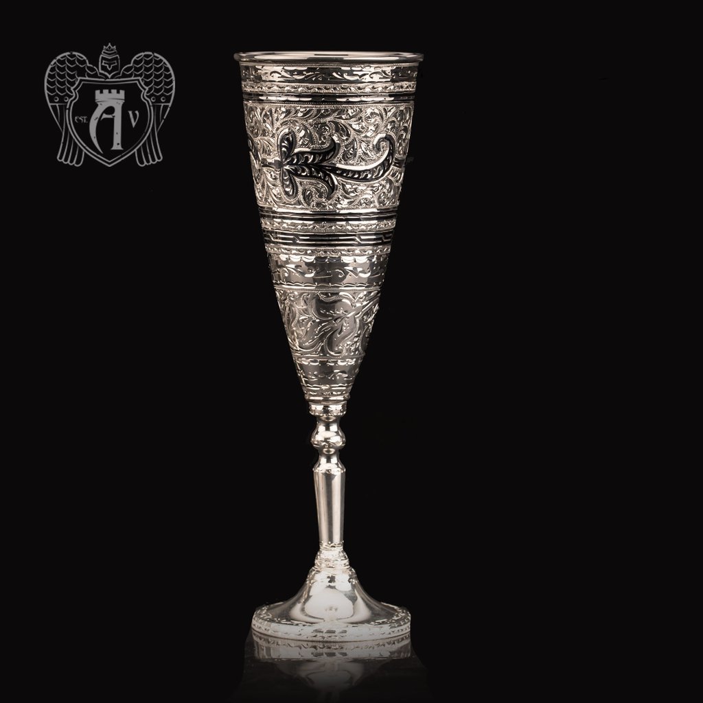 Бокал из серебра «Иней»