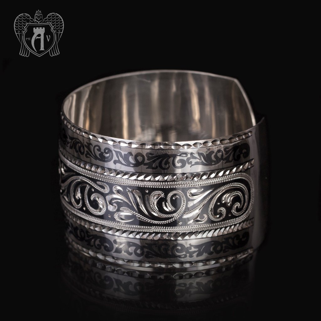 Браслет кубачинский из серебра»Турецкий»