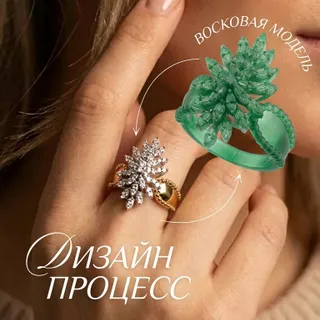 Восковая модель кольца