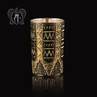 Стакан  «Витязь»  с черной  эмалью