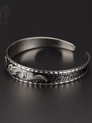 Браслет кубачинский «Лилия»