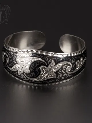 Браслет кубачинский «Цветок колокольчика»