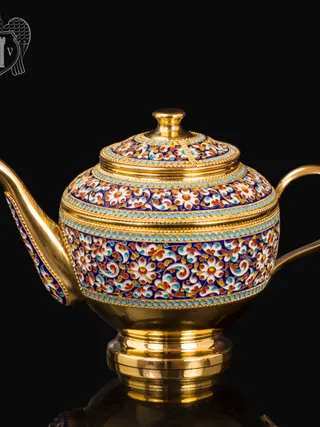 Чайник серебряный заварочный «Графский»