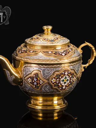 Чайник серебряный заварочный «Версаль»