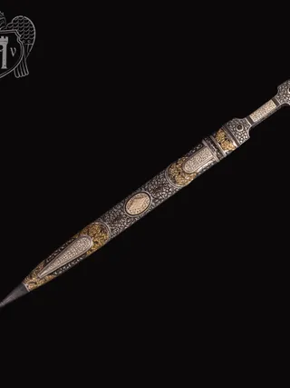 Эксклюзивный кинжал и серебра ручной работы «Тор»