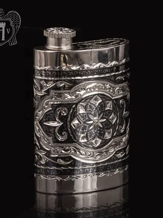 Фляжка серебряная «Викинг» малая