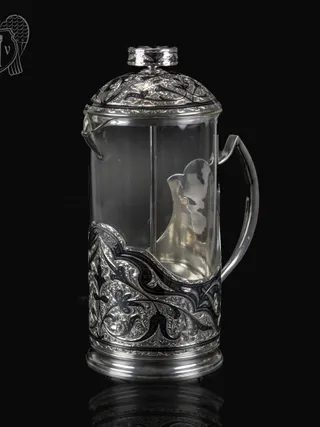 Френч-пресс из серебра