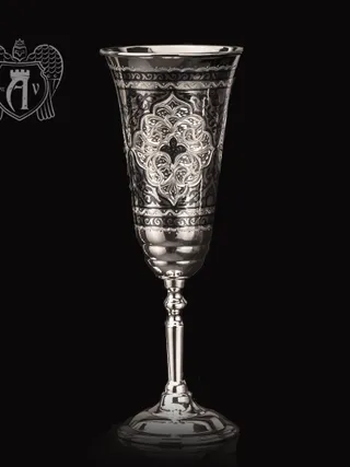 Фужер из серебра «Агата»