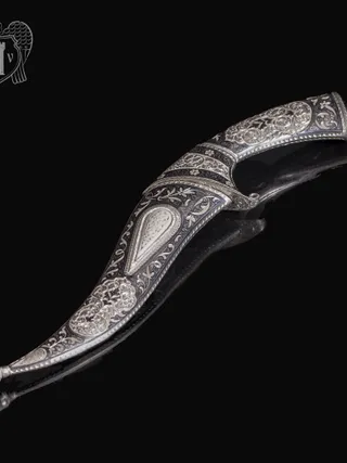 Кинжал из серебра (турецкий ятаган)  «Тамплиер»