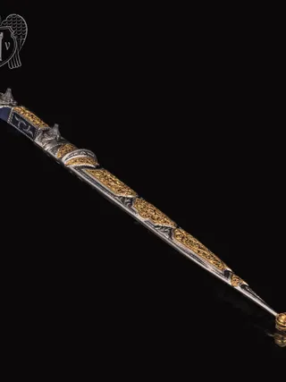 Кинжал серебряный  «Альтаир» с золочением