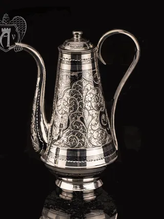 Кофейник из серебра «Роксолана»