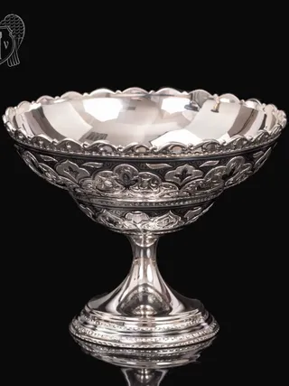 Конфетница из серебра для фруктов и сладостей «Мишель»