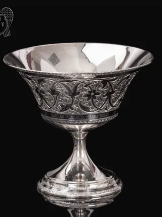 Конфетница из серебра для фруктов и сладостей «Селин»