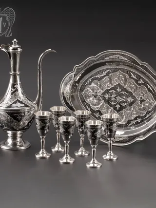 Коньячный сервиз «Кубачинский»