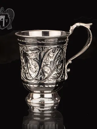 Кружка из серебра для напитков  «Клодия»
