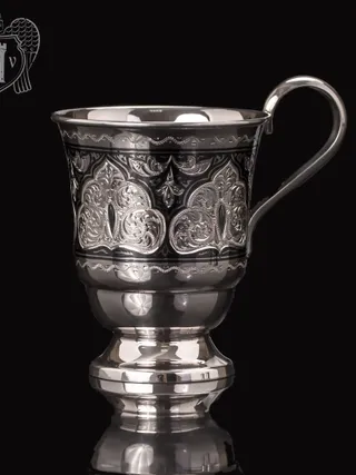 Кружка из серебра для напитков  «Соломон»