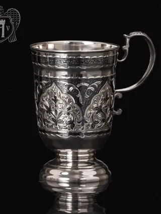 Кружка из серебра для напитков  «Торино»
