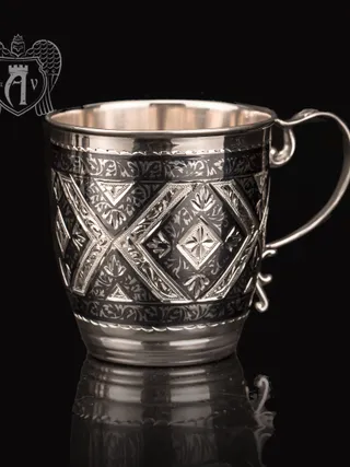 Кружка из серебра  «Фалько»