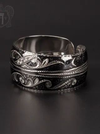 Кубачинский браслет широкий «Кубачинка»