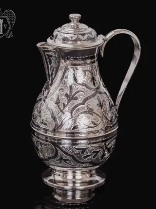 Кувшин из серебра 925 пробы  «Сказка»