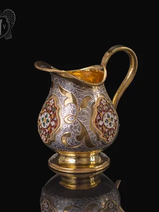 Молочник из серебра «Кубачи»