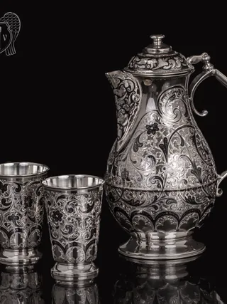 Набор для воды из серебра «Эдем»