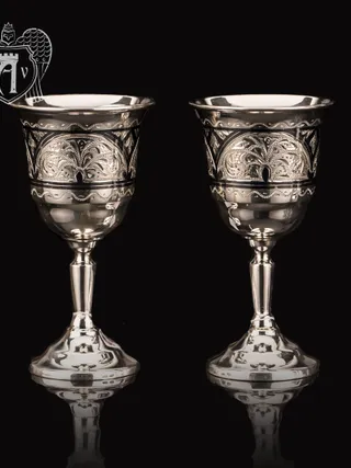 Набор рюмок из серебра  «Эскобар» 2 шт